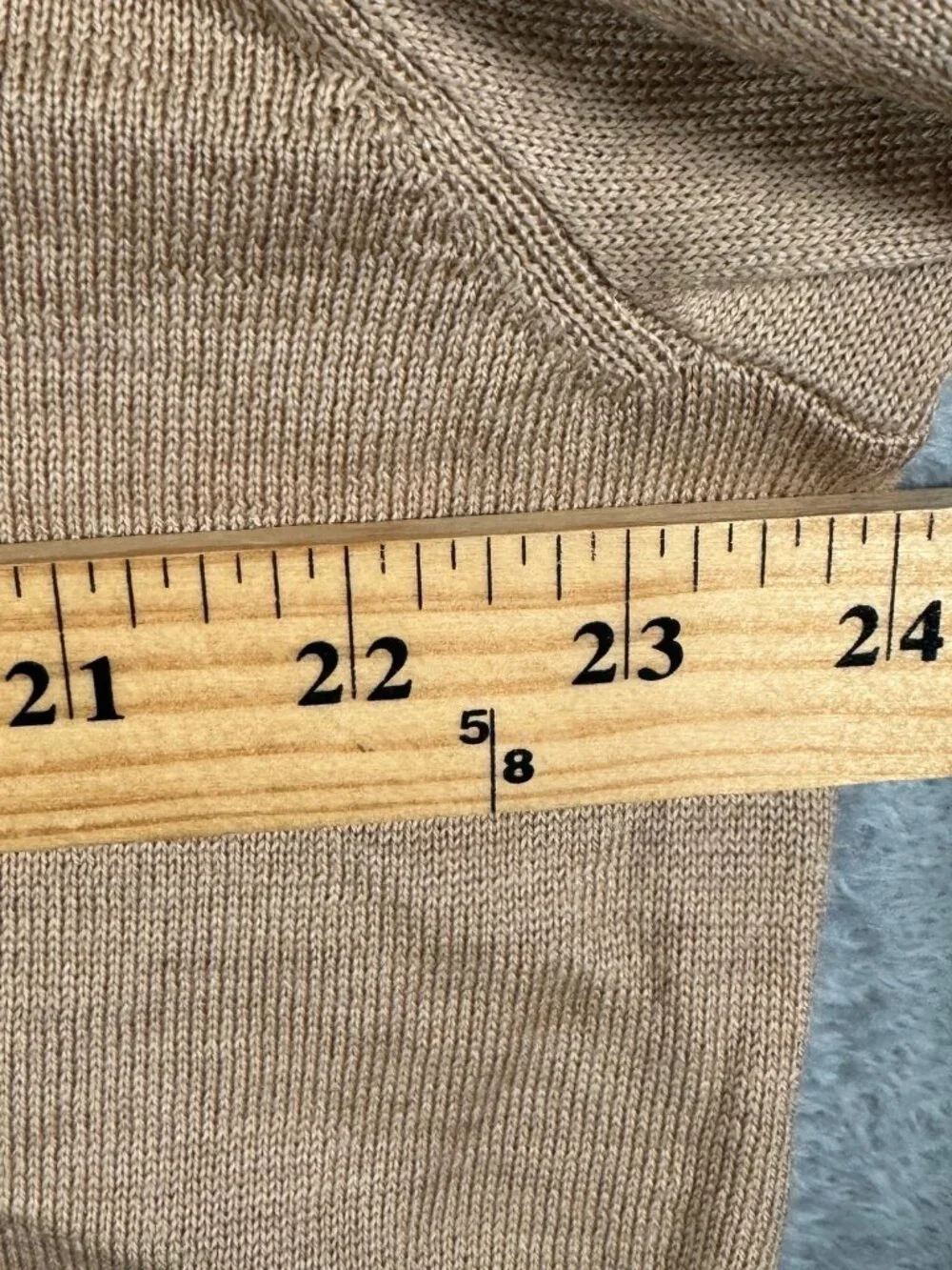 Polo Ralph Lauren Sweater Mens XL Tan 100 Wool Long Sleeve Collared $198